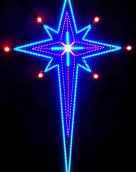 Ngôi sao led noel SL8C2TA RGB 1,9m-2.4m
