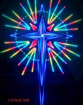 Ngôi sao led noel SL2TA8CF24TF 2.2m-2812