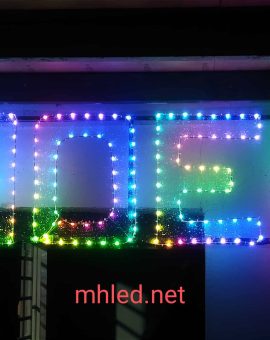 Chữ nổi dùng led fullcolor hạt gạo