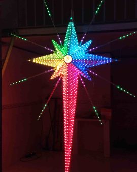 Ngôi sao led noel SL8C8TF-alu-3m