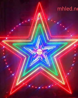 Ngôi sao led noel Sl4TA RGB 1.45m-1.8m