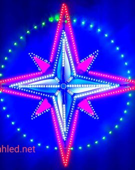 Ngôi sao led noel SL8C2TAD RGB 1m - 1.9m