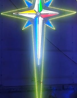 Ngôi sao led noel SP2L8C3DRGB-1.9m-2.4m